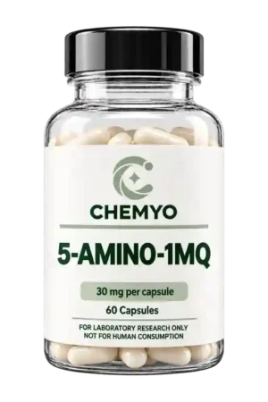 5-Amino-1MQ for sale – 30mg research capsules, 60 count bottle by Chemyo
