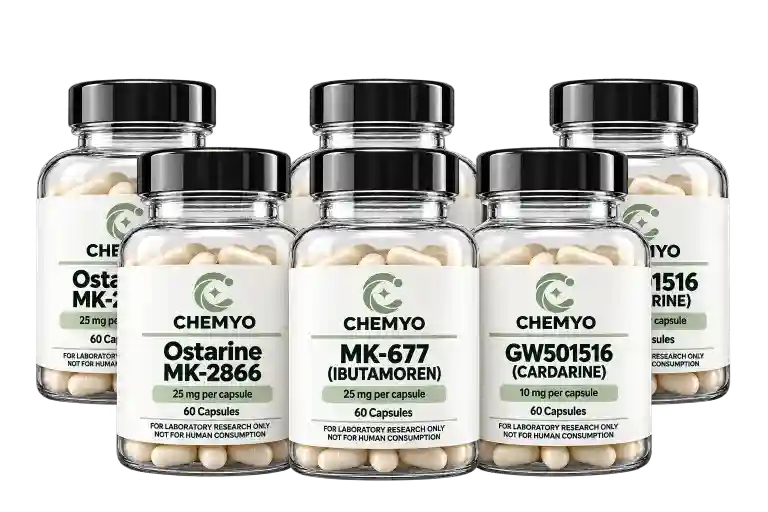 Chemyo six-bottle Value Pack featuring Ostarine, Ibutamoren and Cardarine
