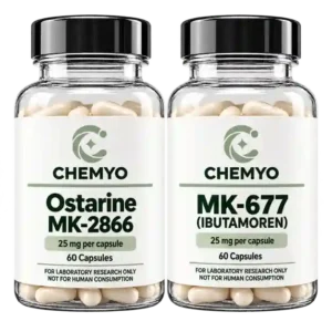 Ostarine and MK-677 for sale – MK-2866 25mg and Ibutamoren 25mg value pack by Chemyo