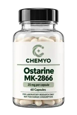 Ostarine for sale – MK-2866 25mg research capsules, 60 count bottle by Chemyo