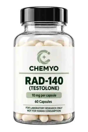 RAD-140 for sale – Testolone 10mg research capsules, 60 count bottle by Chemyo