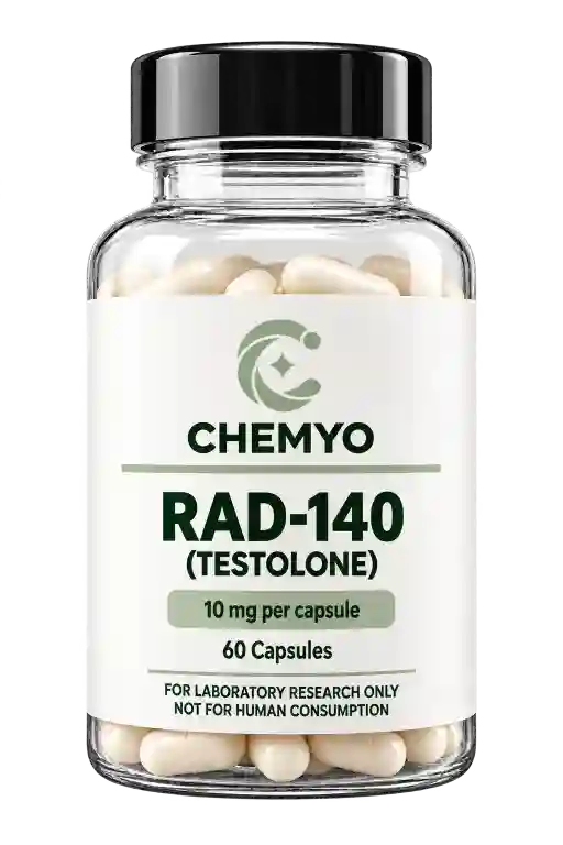 Chemyo RAD-140 Testolone 10mg capsule bottle